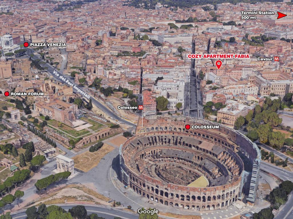 Cozy Apartment Fabia 300 Mt From Colosseum Extérieur photo