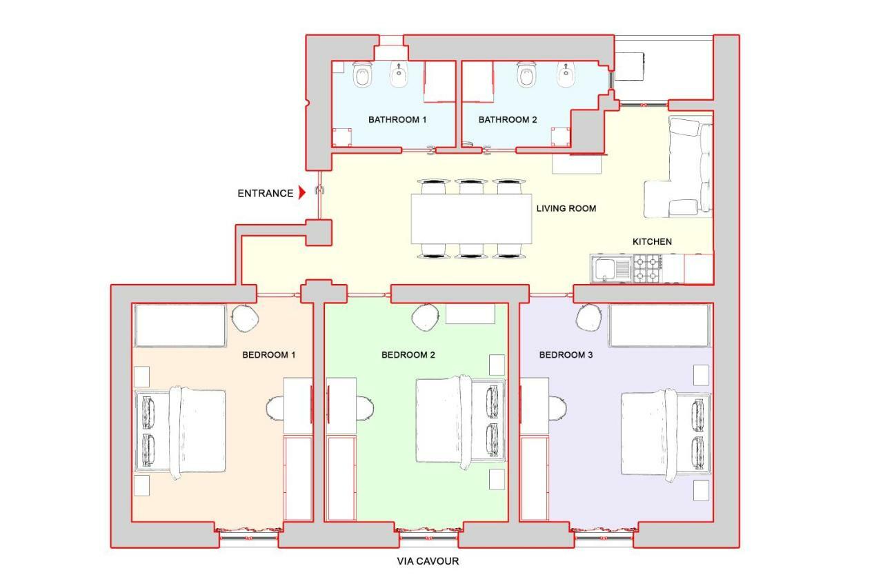 Cozy Apartment Fabia 300 Mt From Colosseum Extérieur photo